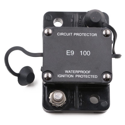 Picture of T Tocas Hi-Amp Circuit Breaker Marine Auto Reset Circuit Breakers No Switch Button Waterproof IP67 Marine Automotive Truck (100A)