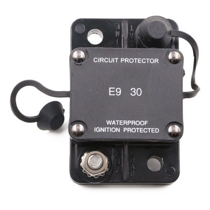 Picture of T Tocas Type T1 Auto Reset Circuit Breakers No Switch Button Waterproof 30A 32V DC