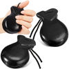 Picture of Motionchic 2 Pack Spanish Castanets Flamenco Castanets with String Traditional Wood Hand Percussion Castanets for Adults Kids Music Instrument Spain Souvenir Gift,1 Pair(Black)