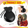 Picture of Motionchic 2 Pack Spanish Castanets Flamenco Castanets with String Traditional Wood Hand Percussion Castanets for Adults Kids Music Instrument Spain Souvenir Gift,1 Pair(Black)