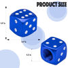 Picture of MEAJOO 8PCS Aluminum Dice Tire Valve Stem Caps, Universal Aluminium Alloy Dustproof Tire Valve Stem Covers for Cars, SUV, Trucks, Bikes, Motorcycles, Bicycles(Blue)