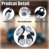 Picture of MEAJOO 4 PCS Chrome Grenade Tire Valve Stem Caps, Stainless Steel Tire Valve Caps Wheel Valve Caps for Cars,Trucks, SUV, Motorcycles, Bicycles (Sliver)