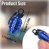 Picture of MEAJOO 4 PCS Grenade Style Tire Valve Stem Caps, Stainless Steel Tire Valve Caps Wheel Valve Caps for Cars,Trucks, SUV, Motorcycles, Bicycles (Blue)
