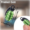 Picture of MEAJOO 4 PCS Grenade Style Tire Valve Stem Caps, Stainless Steel Tire Valve Caps Wheel Valve Caps for Cars,Trucks, SUV, Motorcycles, Bicycles (Green)