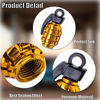 Picture of MEAJOO 6PCS Tire Valve Stem Caps, Stainless Steel Tire Valve Caps Wheel Valve Caps for Cars, Trucks, SUV, Motorcycles, Bike and Bicycles (Gold)