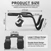 Picture of LivTee Upgraded Superior Leather Car Seat Back Headrest Hook, 2 in 1 Auto Seat Hook Hangers Holder Organization Interior Accessories for Purses Coats Umbrellas Grocery Bags Handbag (Black)