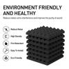 Picture of Focusound 50 Packs Acoustic Foam Panels Pyramid 2" X 12" X 12", Soundproofing Foam Noise Cancelling Foam with 300 PCS Double-Side Adhesive