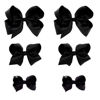Picture of Black Bows for Girls,6PCS Hand-made Grosgrain Ribbon Hair Bows Alligator Clips Hair Accessories for Little Teen Toddler Girls Kids (Black)