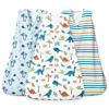 Picture of david's kids 3 Pack 100% Cotton Baby Sleep Sack 12-18 Months, Ultra Soft Baby Wearable Blankets with 2-Way Zipper, Comfy Toddler Sleeping Bags for Boys Girls Neutral, Large Size, Dinosaur
