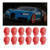 Picture of 12PCS Fluorescent Skull Tire Valve Stem Caps, Luminous Auto Wheel Air Valve Cap, Illuminated Glow in The Dark Corrosion Resistant, Car Accessories for Truck, SUV, Motorcycle, Car (Skull Red)