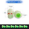 Picture of 12PCS Fluorescent Skull Tire Valve Stem Caps, Luminous Auto Wheel Air Valve Cap, Illuminated Glow in The Dark Corrosion Resistant, Car Accessories for Truck, SUV, Motorcycle, Car (Skull Green)