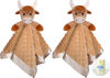 Picture of Highland Cow Baby Security Blanket Loveys for Babies Girls, 16" Soft Baby Lovey Blanket, Baby Snuggle Stuffed Animals Blankie, Baby Boy Girl Gifts for Infant and Toddler, 2 Pack