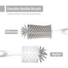 Picture of Ariseno 5-in-1 Baby Bottle Cleaner Set, Including Nylon & Silicone Bottle Brush, Cap, Straw & Nipple Brushes, BPA-Free (Grey)