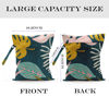 Picture of zcyxuuw Wet Bag, Wet Dry Bag, Wet Bag for Swimsuit, Travel, Beach, Pool, Diapers, Dirty Yoga Gym Clothes, Makeup Bag, Waterproof Tropical Palm Leaves Decor Jungle Palm Leaf Favors