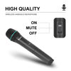 Picture of Debra Audio Pro UHF 4 Channel Wireless Microphone System with Cordless Handheld Lavalier Headset Mics, Metal Receiver, Ideal for Karaoke Church Party (with 2 Handheld & 2 Bodypack (B))