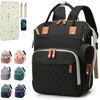 Picture of SHITIESHOU Diaper Bag Backpack Baby Bag, Baby Girl Boy Diaper Bag for Dad Mom with Pad, 16 Pockets, Pacifier Case, Large Diaper Bag Unisex for Travel (Black)