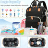 Picture of SHITIESHOU Diaper Bag Backpack Baby Bag, Baby Girl Boy Diaper Bag for Dad Mom with Pad, 16 Pockets, Pacifier Case, Large Diaper Bag Unisex for Travel (Black)