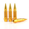 Picture of SINGARO 60mm Spiked Valve Caps,Aluminum Alloy Dustproof and Waterproof Tire Valve Stem Caps, Suitable for Cars, Trucks and Motorcycles (4PCS Gold)