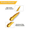 Picture of SINGARO 60mm Spiked Valve Caps,Aluminum Alloy Dustproof and Waterproof Tire Valve Stem Caps, Suitable for Cars, Trucks and Motorcycles (4PCS Gold)