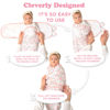 Picture of Baby Swaddle Wrap, Easy Change Baby Zipper Blanket Swaddles, 3-Pack Newborn Swaddle Sack, Baby Swaddles Sleep Sack 0-3 Months, Swaddles for Newborns, Nursery Swaddling Blankets, Pink Flowers