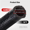 Picture of EVIL ENERGY 4AN Fuel Line, AN4 Braided Fuel Hose Nylon CPE 5FT Black