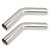 Picture of FGJQEFG 2 Inch 45 Degree DIY Custom Mandrel Exhaust Pipe Tube Pipe, T304 Stainless Steel, Universal Fit, 15.74 Inch End to End Length, 2'' OD Mandrel Bend Pipe 2PCS
