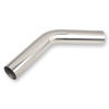 Picture of FGJQEFG 2.25 Inch 45 Degree DIY Custom Mandrel Exhaust Pipe Tube Pipe, T304 Stainless Steel, Universal Fit, 15.74 Inch End to End Length, 2.25'' OD Mandrel Bend Pipe