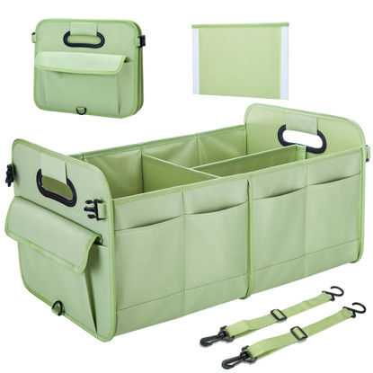Picture of titiyiof Trunk Organizer SUV, Car Storage Organizer Trunk, NOT-FLIMSY ANTI-SLIDE 70L Collapsible Stylish Spacious Sturdy Trunk Organizer for Grocery/Nurse Visiting/Toys/Christmas Gift, Fruit Green