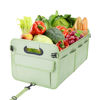 Picture of titiyiof Trunk Organizer SUV, Car Storage Organizer Trunk, NOT-FLIMSY ANTI-SLIDE 70L Collapsible Stylish Spacious Sturdy Trunk Organizer for Grocery/Nurse Visiting/Toys/Christmas Gift, Fruit Green