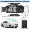 Picture of TINGLU Window Shades for Nissan Altima Sedan 2013-2018 Accessories Car Side Full Windows Windshield Sun Shade Sun UV Rays & Privacy Protection for Camping,Napping,and Relaxing 8PCS