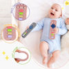 Picture of Hooku 2 Pack Teething Toys for Babies 0-6 Months, Silicone Teethers for Babies 6-12 Months, Remote Teether for Baby, Sensory Toys for Babies, Baby Chew Toys, Toddler Infant Newborn Baby Girl Boy Gifts