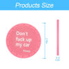 Picture of 8sanlione Car Cup Coaster, 4Pcs 2.75 Inch Auto Cup Holder Insert Coasters, Non-Slip Waterproof Embedded Drink Mat, Automotive Interior Accessories for Men and Women (D Pink/4PCS)