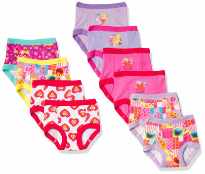 Picture of Sesame Street Unisex Baby With Elmo, Cookie Monster And Big Bird Includes Stickers Success Chart Sizes 18m, 2t, 3t, 4t Potty Training Pants Multipack, 10-pack Training Pant_b, 4T US