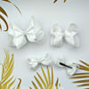 Picture of White Bows for Girls,6PCS Hand-made Grosgrain Ribbon Hair Bows Alligator Clips Hair Accessories for Little Teen Toddler Girls Kids (White)