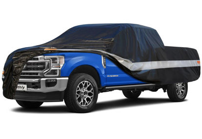 Picture of Holthly 10 Layers Truck Cover Waterproof All Weather. Pickup Truck Cover Rain Snow UV Dust Protection. Length: 242-250 inches, Universal Fit for Ford F150 Chevy Silverado Dodge Ram 1500.