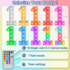 Picture of imprsv 4FT Colorful Marquee Light Up Numbers,18 Colors Number 3 With Remote, Light Up Numbers Sign for 13th 30th Birthday Anniversary Party Decor, Pre-Cut Foam Board Kit, Mosaic Numbers for Balloon