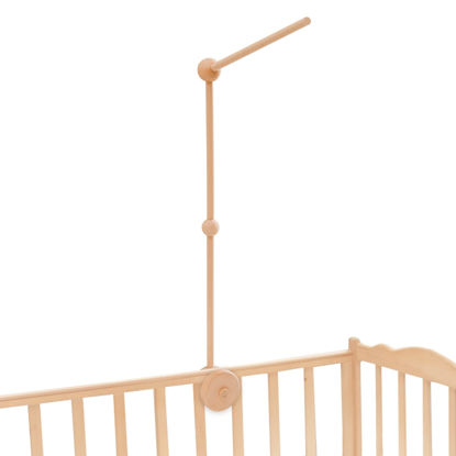 Picture of Updated Wooden Mobile Arm for Crib 30 inches- Baby Mobile Hanger for Crib Nursery Mobile Holder 360° Rotatable for Hanging Baby Mobiles Plush Dolls | Gift for Baby Shower & Nursery Decoration