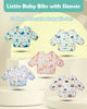 Picture of Lictin Long Sleeve Bibs 5 Pack - Baby Bibs for Girl, Waterproof Toddler Bibs, 0-24 Months Neutral Baby Smock for Eating, Reusable Infant Baby Bibs for Feeding Teething or Weaning