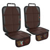 Picture of XHYANG Car Seat Protector,2 Pack Automotive Seat Protectors Baby Carseat Pad Waterproof & Durable 600D Fabric for Child Baby Car Seat Mat Vehicle Pet Cover 2 Storage Pockets (Brown)