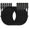 Picture of Premium XLR to XLR Cable (10 Feet 6-Pack) Noise-Canceling Balanced Wire Connector, 3 Pin XLR Microphone Cables Oxygen-Free Copper (OFC) Male to Female Mic Cord for Speaker Mixer, Studio,Podcast