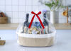 Picture of CIKI HOME Woven Cotton Rope Storage Basket, Cube Changing Table Organizer for Closet Towels, Baby Nursery Bin, Small Dog Cat Toy Box, Gift Baskets empty Brown