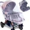 Picture of Mosquito Net for Stroller (2 Pack) - Durable Baby Stroller Mosquito Net - Perfect Bug Net for Strollers, Bassinets, Cradles, Playards, Pack N Plays and Portable Mini Crib (White) …