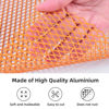 Picture of AggAuto Universal 40"x13" Car Grill Mesh - Aluminum Alloy Automotive Grille Insert Bumper Rhombic Hole 6x12mm, One of the Most Multifunctional Shape Grids Orange