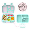 Picture of Bentgo® Kids Prints Tray with Transparent Cover - Reusable, BPA-Free, 5-Compartment Meal Prep Container with Built-In Portion Control for Healthy Meals At Home & On the Go (Leopard)