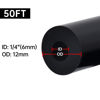 Picture of EVIL ENERGY 1/4 Windshield Washer Vacuum Hose Tubing Line Silicone 50FT 130PSI Max Pressure Black (6mm ID)