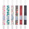 Picture of Smlpuame Pacifier Clip Girl,6 Pack Stylish Binky Clips Strap for Baby Girls,Paci Holder with Clip Lightweight Universal Fits Most Pacifiers Teether Toy Teething Ring Soothie,Baby Gifts(Flower)