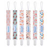 Picture of Smlpuame Pacifier Clip for Baby Boys Girl,6 Pack Stylish Binky Clips Strap,Paci Holder with Clips Universal Lightweight Fits Most Pacifiers Teeher toy Teething Ring Soothie,Baby Gifts(Animal)