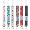 Picture of Smlpuame Pacifier Clip Girl,6 Pack Stylish Binky Clips Strap for Baby Girls,Paci Holder with Metal Clip Lightweight Universal Fits Most Pacifiers Teether Toy Teething Ring Soothie,Baby Gift(Flower)