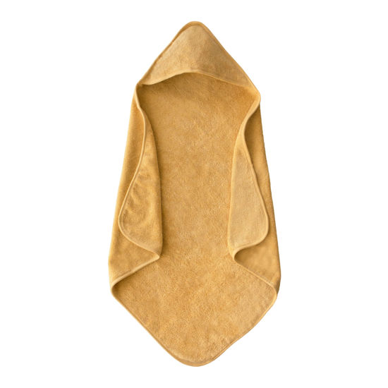 Picture of mushie Baby Hooded Towel | Organic Cotton (Fall Yellow)