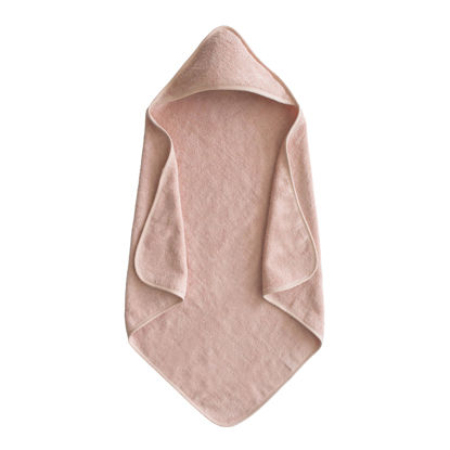 Picture of mushie Baby Hooded Towel | Organic Cotton (Blush)